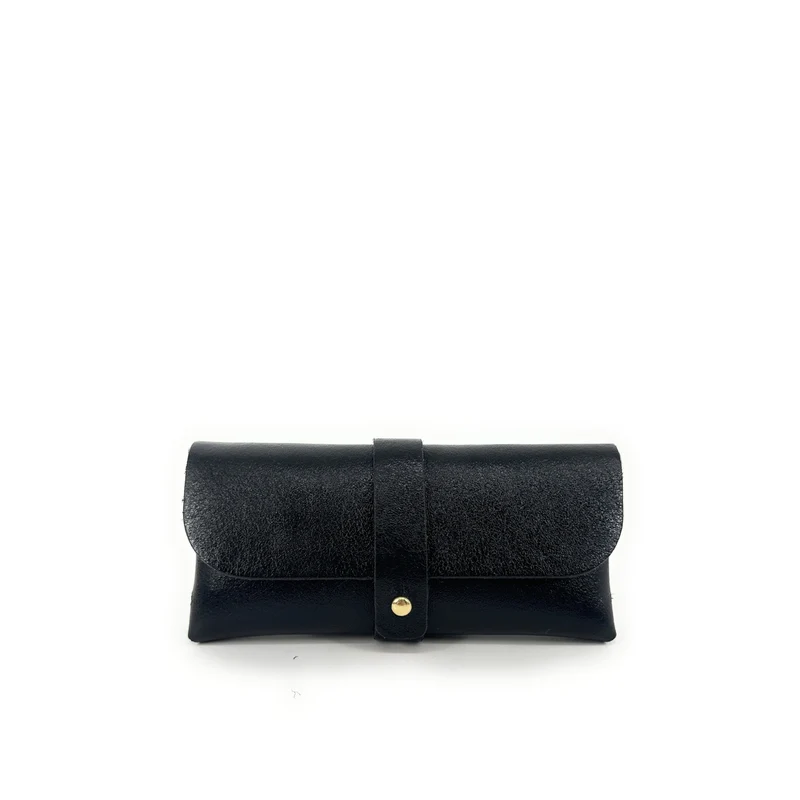 Étui à lunettes en cuir irisé LUMOS Noir irisé