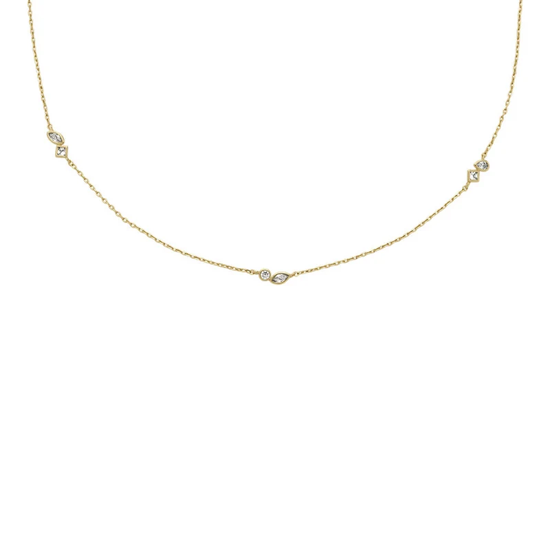 Fossil Ellis Brass Necklace JA7287710