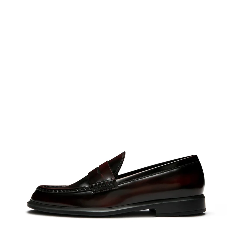 Isabel Bernard Vendôme Blandine Bordeaux Spazzolato Leather Loafers IB51015-652-39