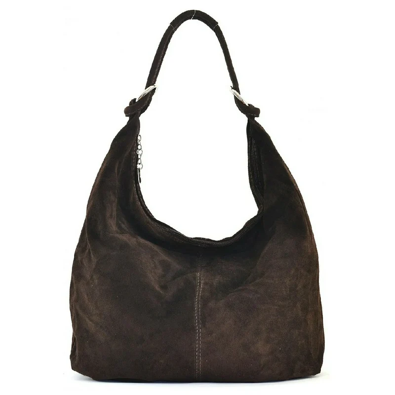 Sac à main en daim LOVE Chocolat