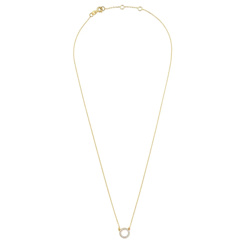 Beloro Jewels Monte Napoleone Irene collier en or 9 carats avec pierres en zirconium BO340048