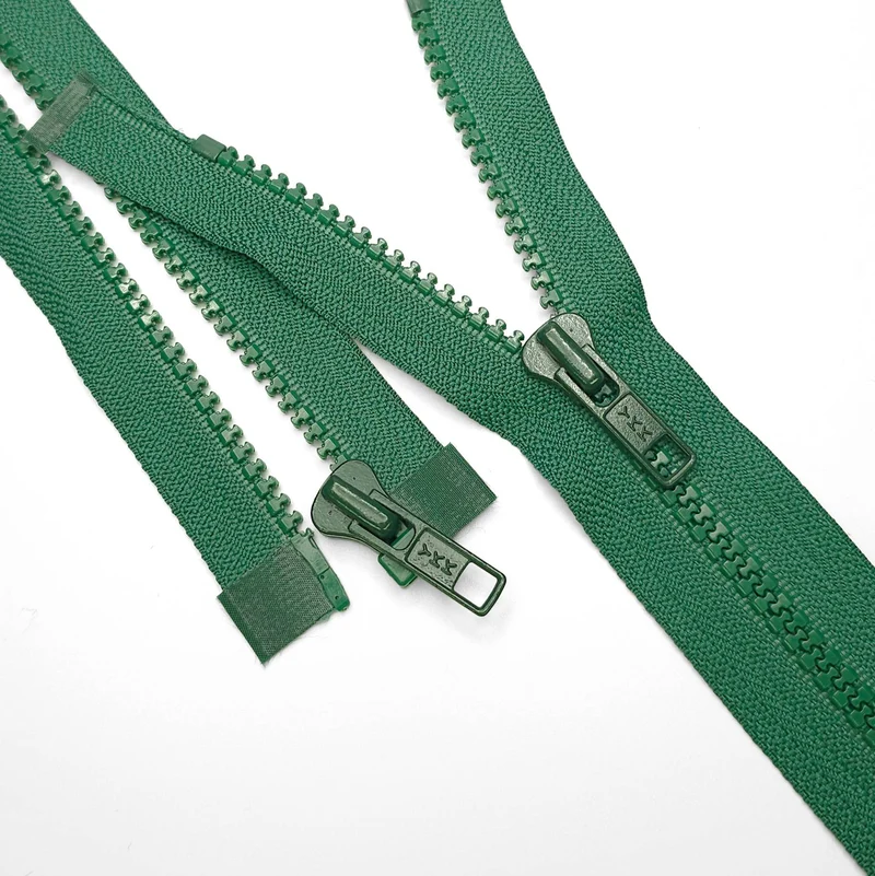 YKK | Fermeture éclair Séparable | Plastique | Vert | #5 | 22'' - 56 cm | ZIP1038