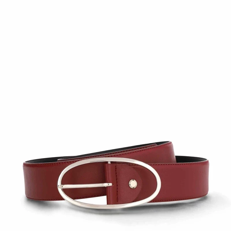 Ceinture en cuir de pomme rouge - Batea