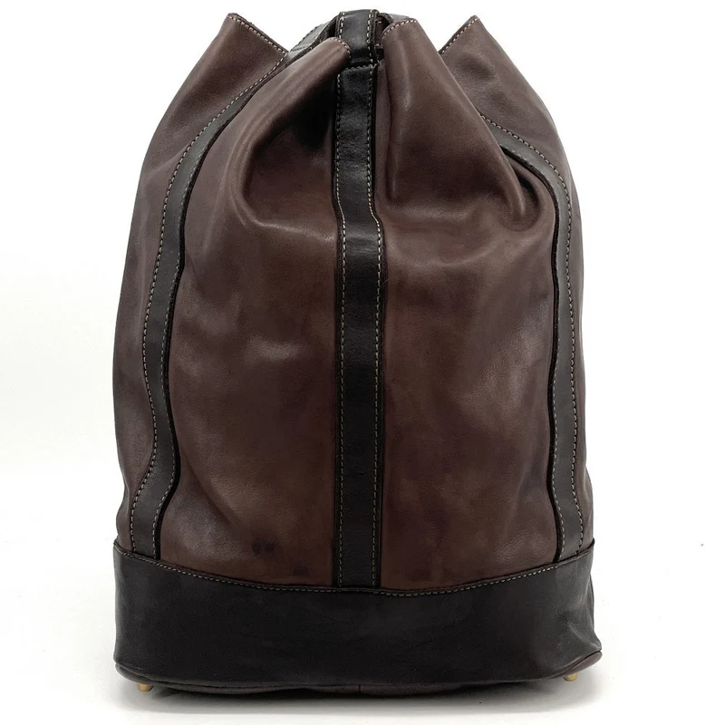 Sac à dos en cuir souple vintage tannage végétal HYPERION Chocolat