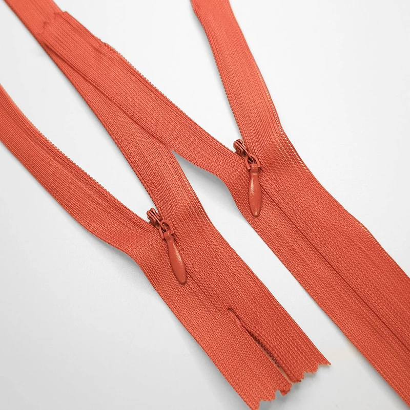 Fermeture Éclair Invisible À Bout Fermé | #3 | Orange | 19'' - 48.5 cm | SS197
