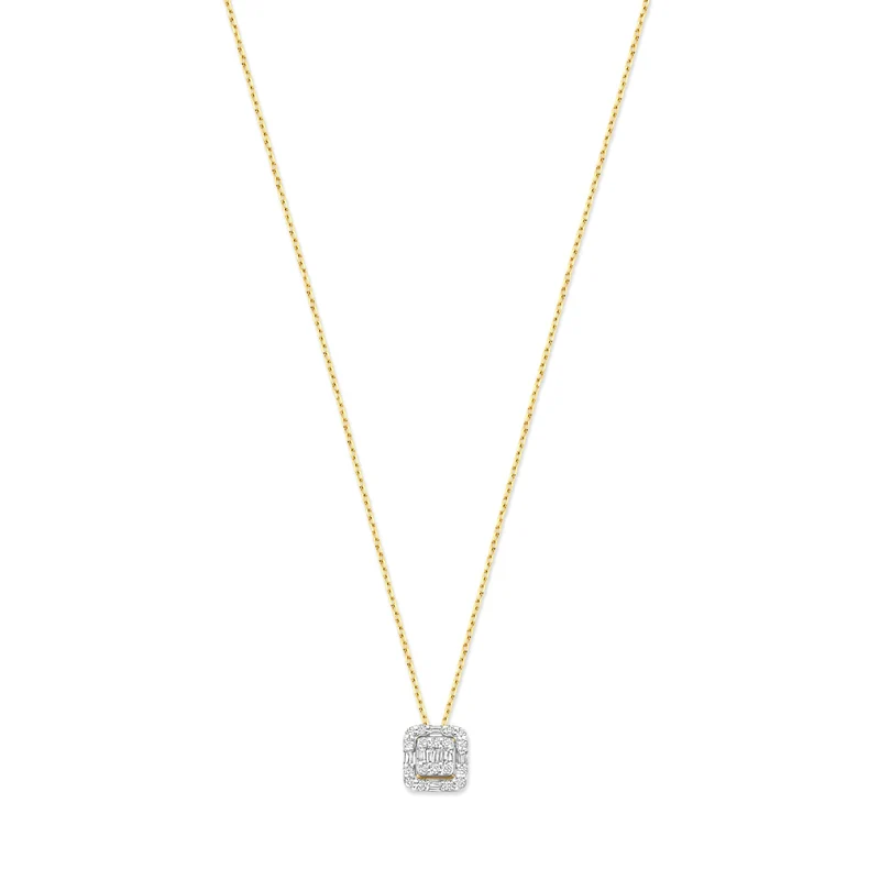 Isabel Bernard De la Paix Elena collier en or 14 carats avec diamant 0.18 ct IBD350030
