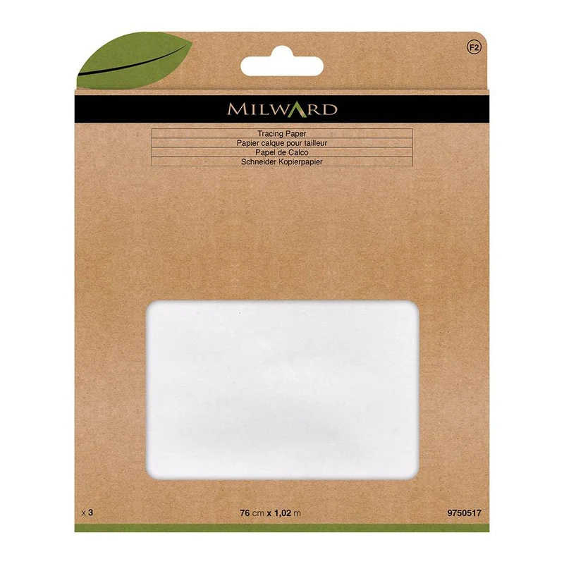 MILWARD GREEN | Papier Calque | 76 x 102 cm | 3 feuilles