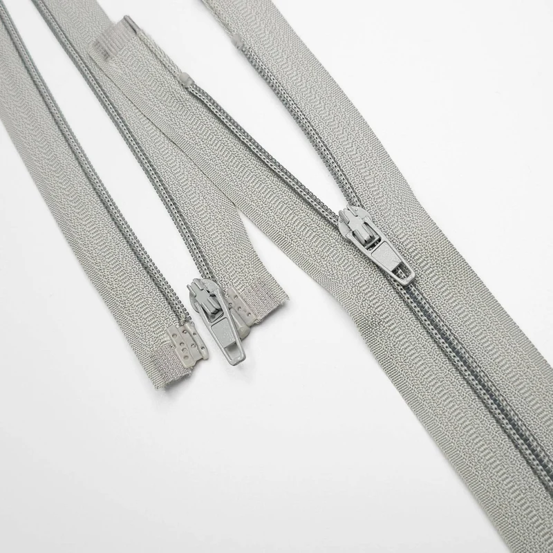 Fermeture éclair séparable | Spirale | Gris | #3 | SS148 - 149