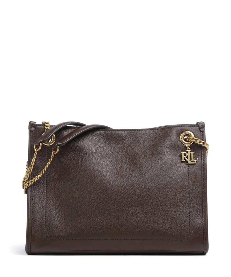Lauren Ralph Lauren Bradley Medium Sac porté épaule chestnut brown