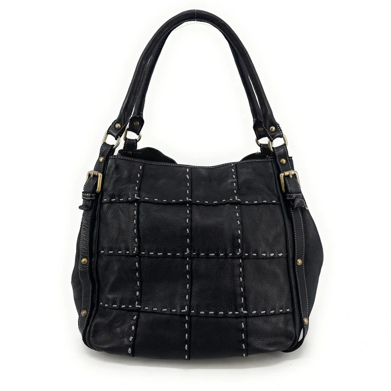 Sac à main en cuir vintage SHELLEY Noir