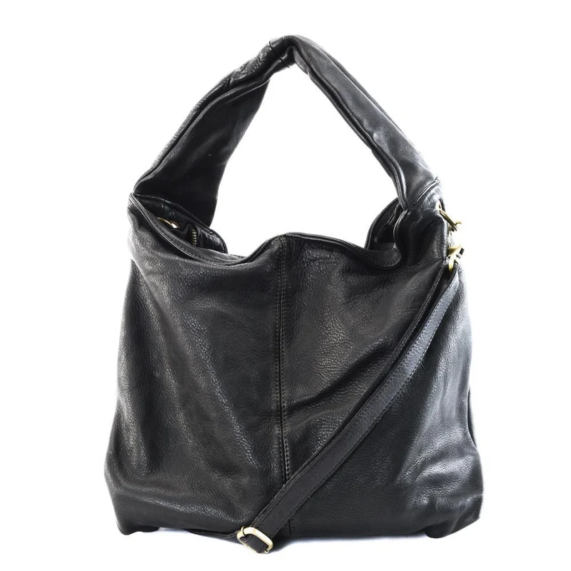 Sac cabas en cuir vintage MISS BARDOT Noir