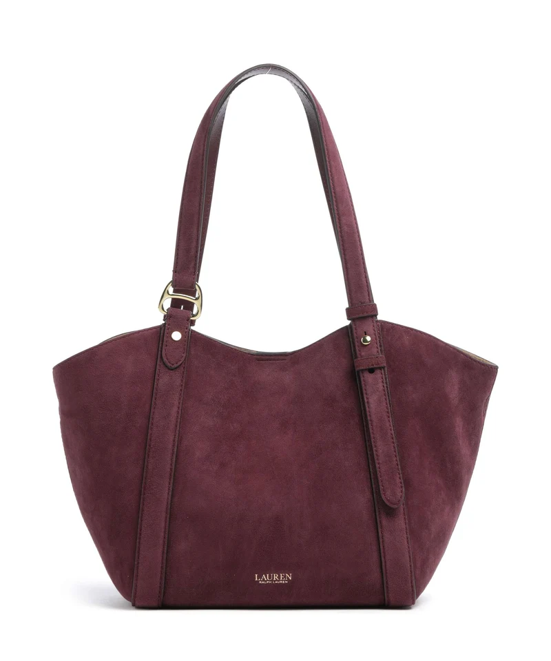 Lauren Ralph Lauren Tasha Small Cabas dark garnet