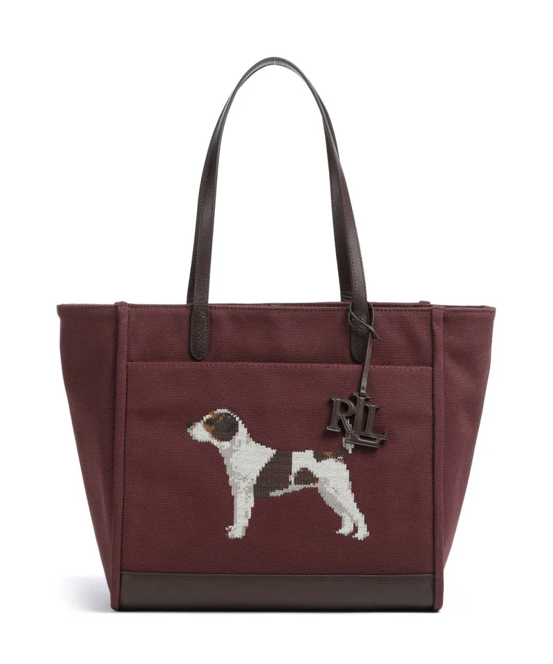 Lauren Ralph Lauren Cameryn Large Cabas dark garnet/chestnut brown