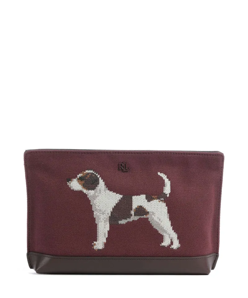 Lauren Ralph Lauren Large Sac à cosmétiques dark garnet/chestnut brown