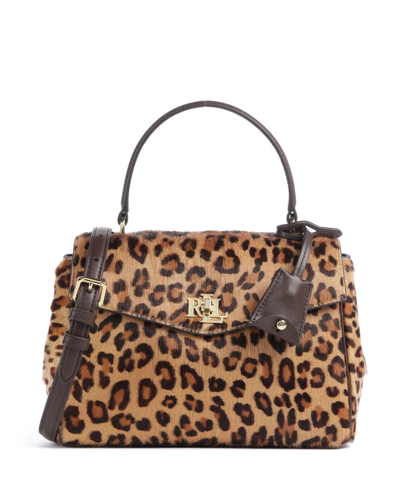 Lauren Ralph Lauren Farrah Small Sac à main modern leopard/chestnut brown