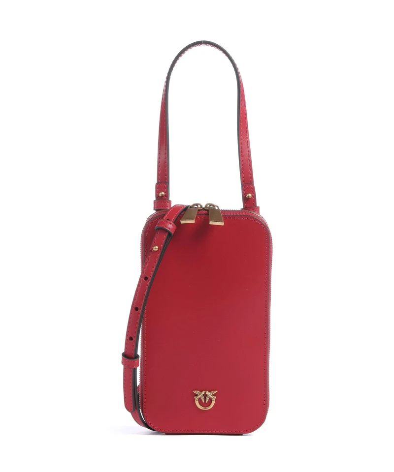 Pinko Pochette telephone rosso rio/antique gold