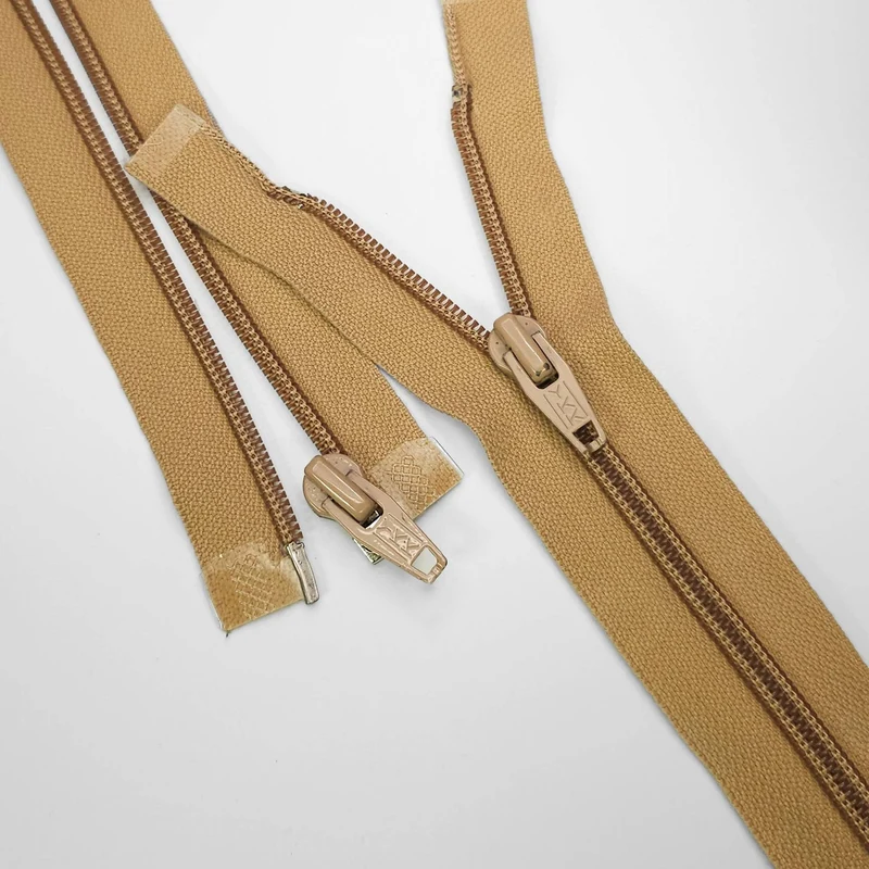 YKK | Fermeture éclair Séparable | Spirale | #5| bronzage | 19 1/2'' - 49.5 cm | ZIP1024