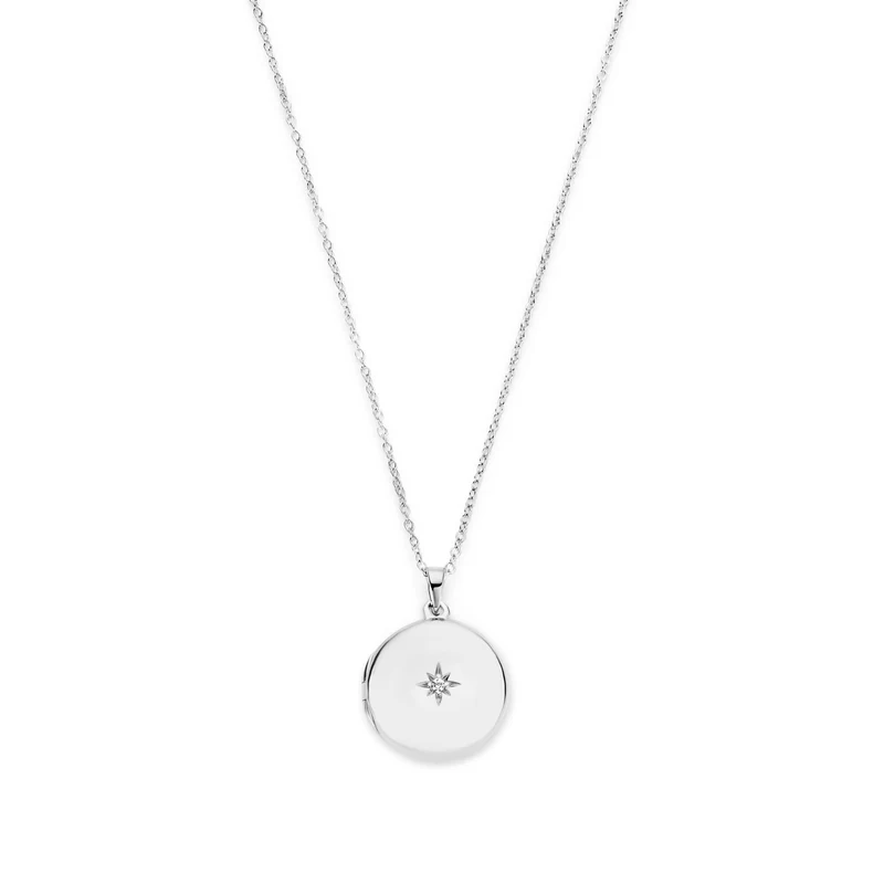 Violet Hamden Sisterhood Memory Collier en Argent 925 Sterling avec Médaillon Photo VH340029