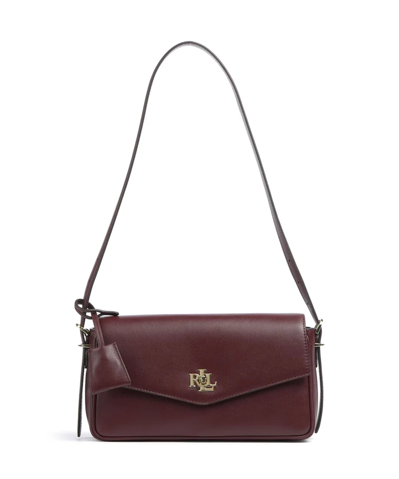 Lauren Ralph Lauren Farrah Medium Sac porté épaule dark garnet