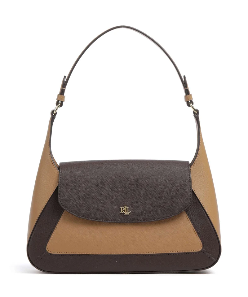 Lauren Ralph Lauren Schylar Medium Sac porté épaule camel/chestnut brown