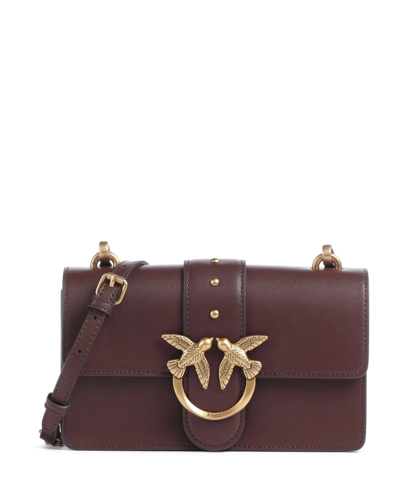 Pinko Love One Mini Sac bandoulière borgogna/antique gold