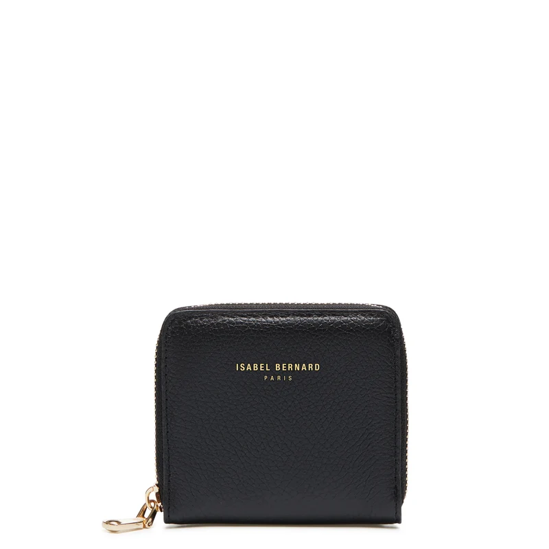 Isabel Bernard Honoré Femmes Portefeuille Zippé Noir IB23101