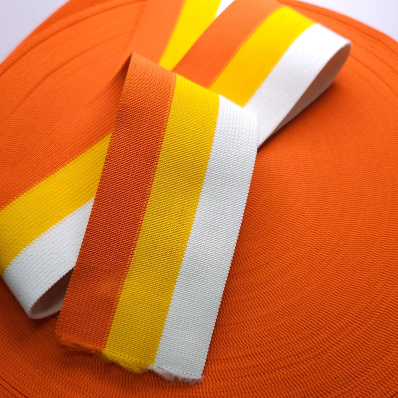 Élastique de ceinture Vintage Sunset | Orange, jaune & blanc
