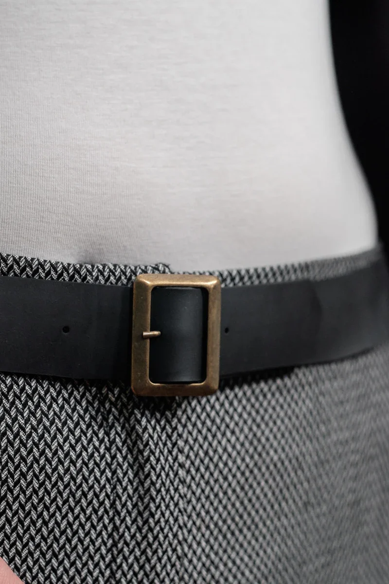 Ceinture large upcyclé - Noir