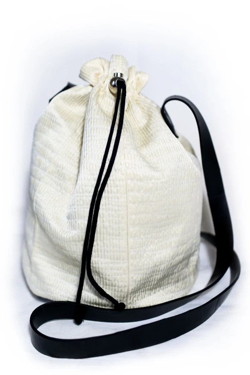 Sac seau à bandoulière blanc - Shade