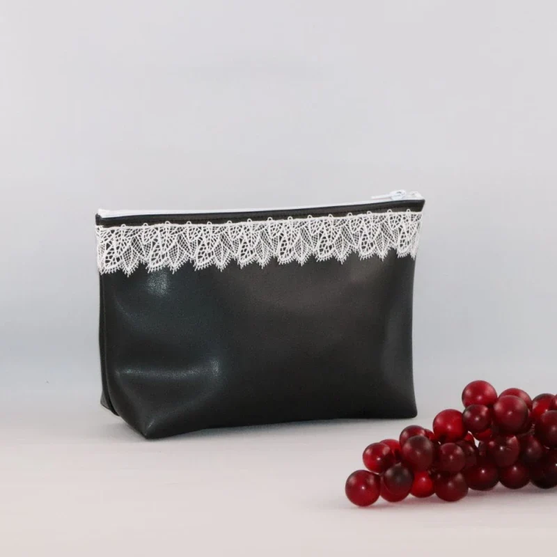 Grande trousse triangle en alter-cuir de raisin