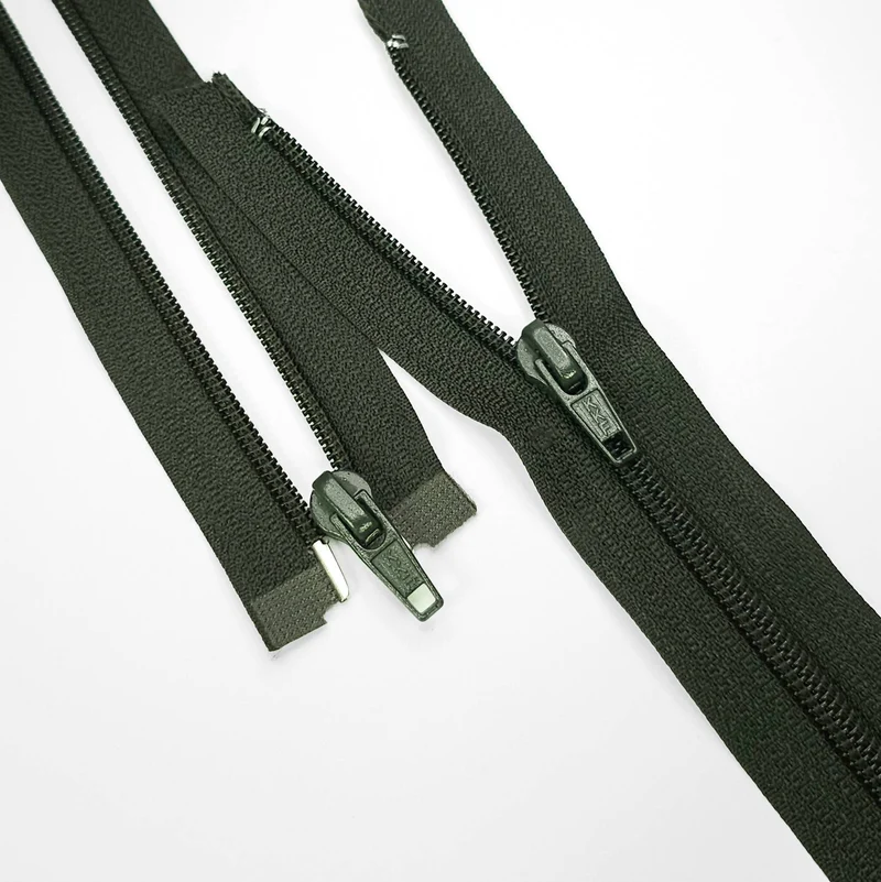 KKF | Fermeture éclair séparable | Spirale | Vert foncé | #5 | 19'' - 48.5 cm | ZIP1023