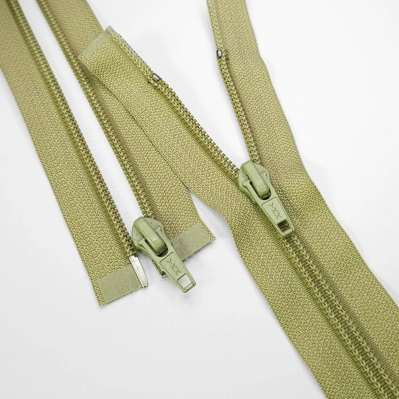 YKK Fermeture éclair | Séparable | Spirale | Vert | #5