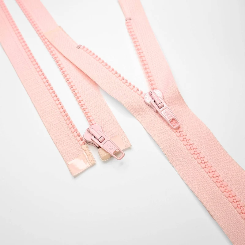 Fermeture éclair Séparable | Plastique | Rose | #5 | 21'' - 53 cm