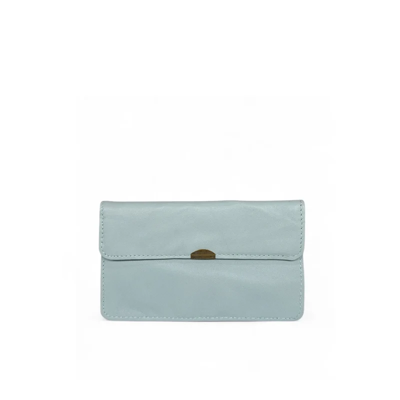 Pochette porte-monnaie en cuir lisse IMPRO Blanc nuage