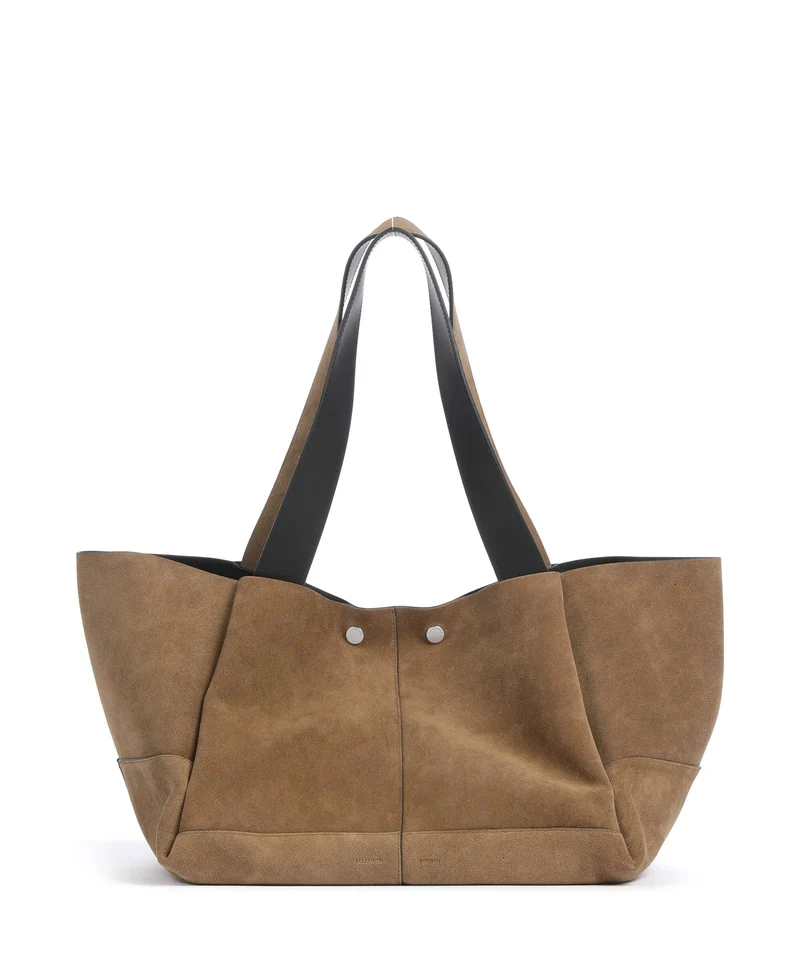 AllSaints Rosalie Cabas warm olive brown