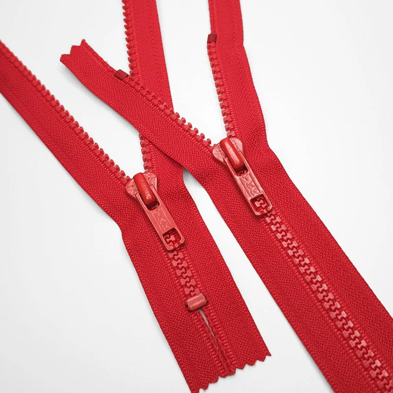 YKK Fermeture éclair À Bout Fermé | Plastique | Rouge | #5 | 8'' - 20cm