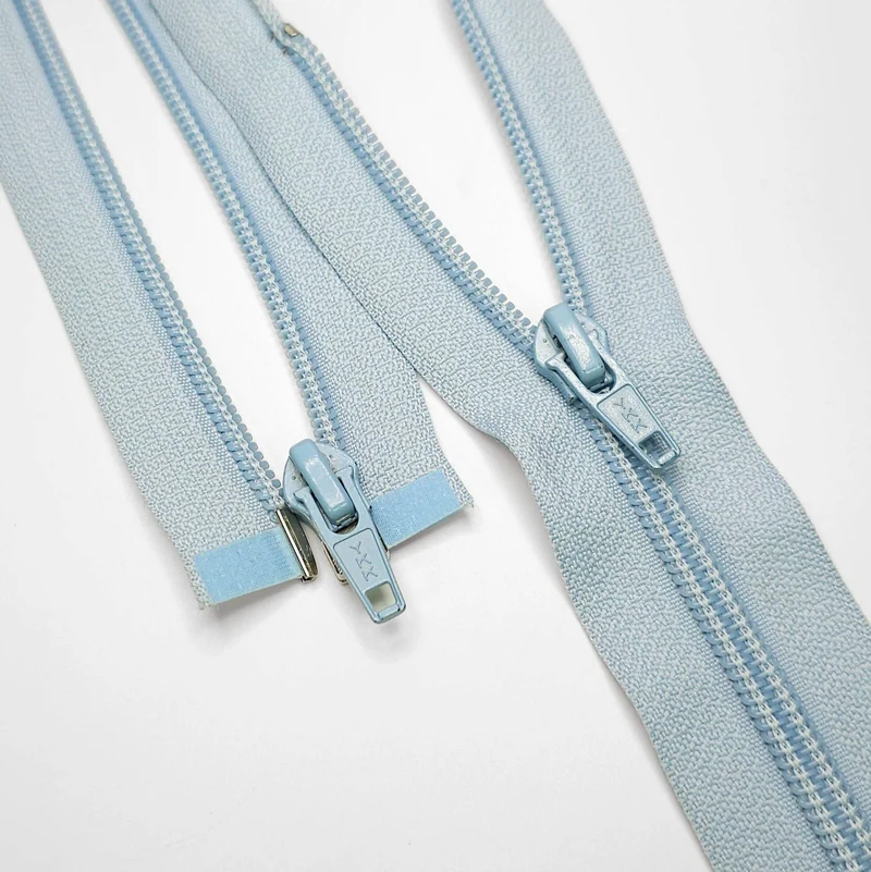 YKK Fermeture éclair Séparable | Spirale | Bleu Alice | #5 | 15 3/4'' - 40 cm