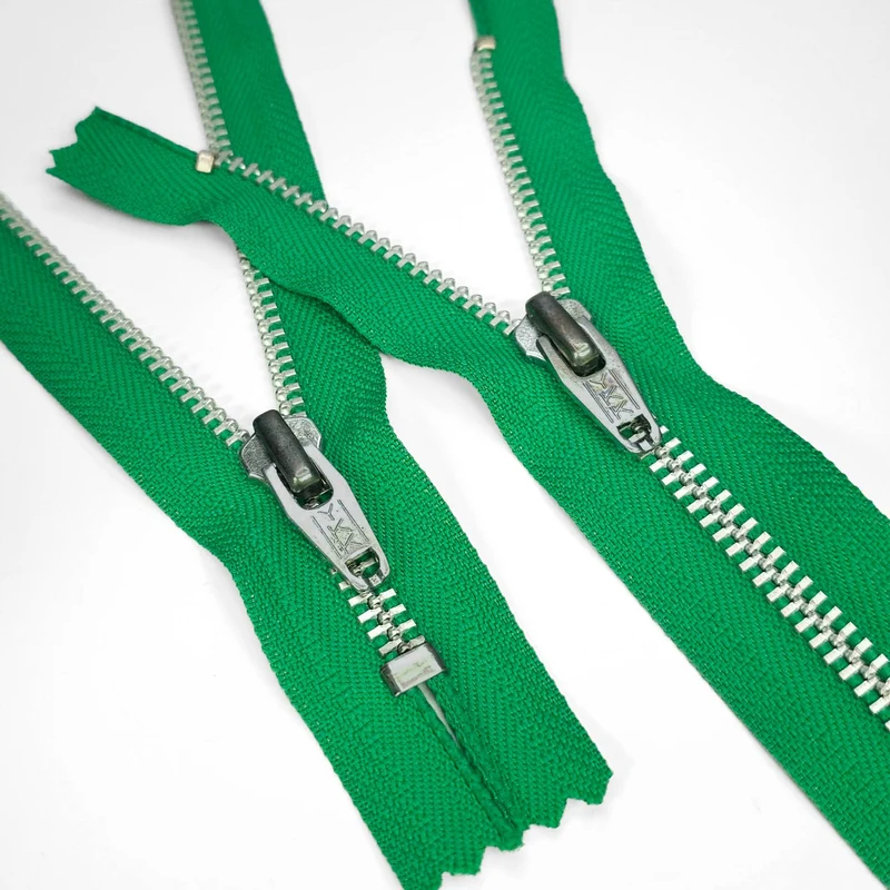 YKK Fermeture éclair À Bout Fermé | Métal | Vert | #5 | 6''- 15 cm