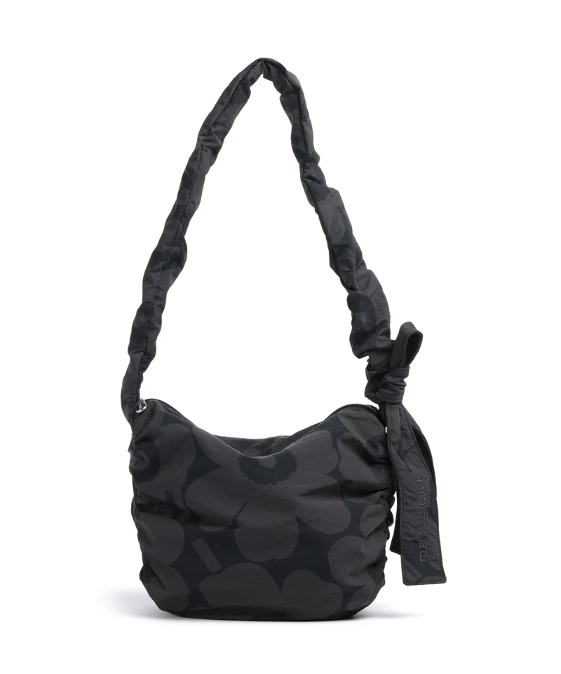 Marimekko Utu M Unikko Sac porté épaule dark grey/black