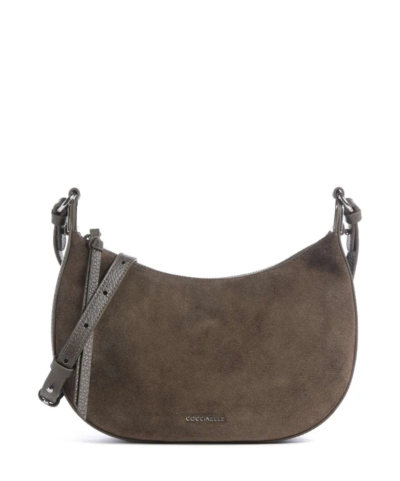Coccinelle Fujiko Suede Sac bandoulière fango
