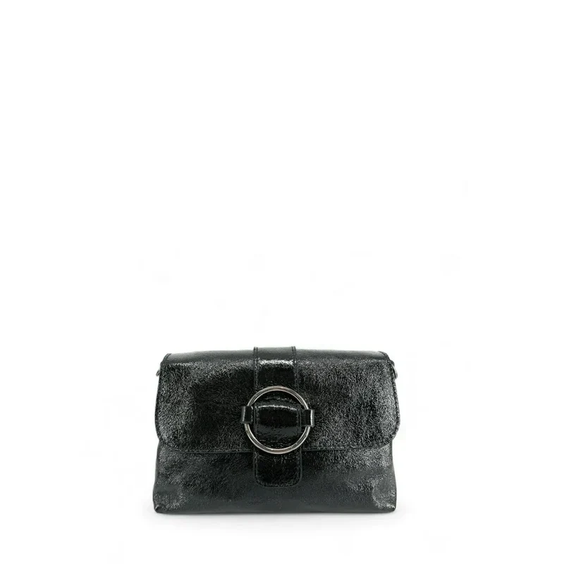 Mini sac en cuir irisé VERONE Noir irisé