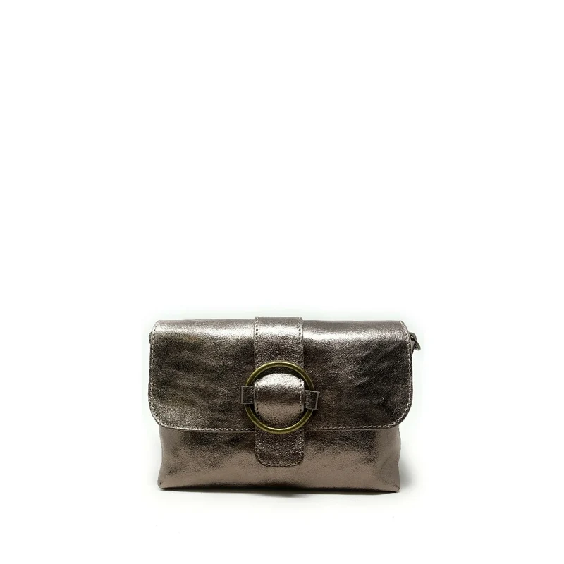 Mini sac en cuir irisé VERONE Champagne irisé
