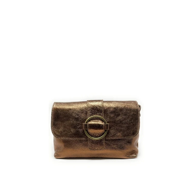 Mini sac en cuir irisé VERONE Bronze