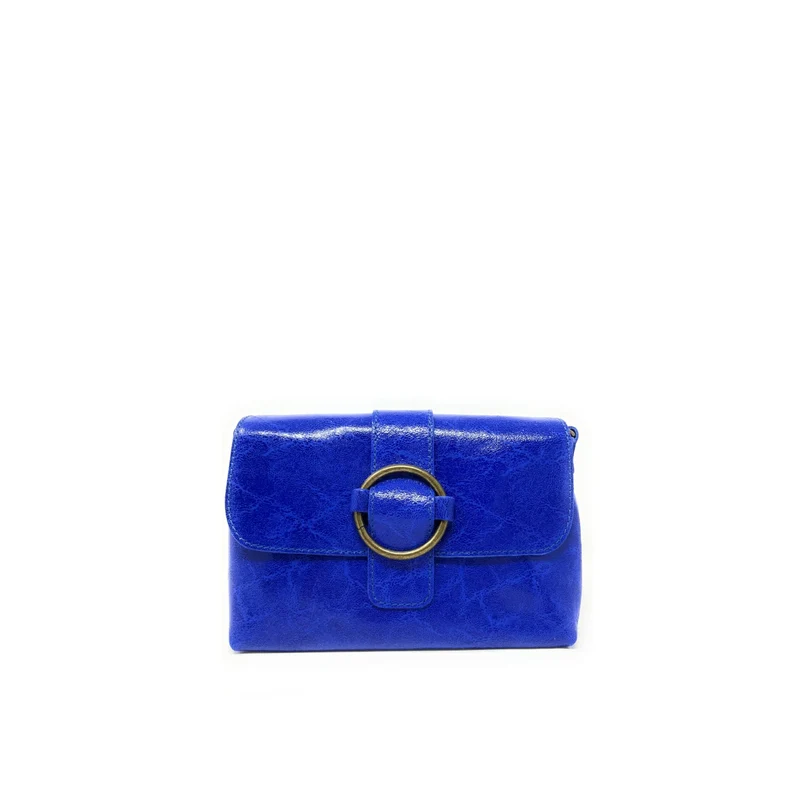 Mini sac en cuir lisse VERONE Bleu roi