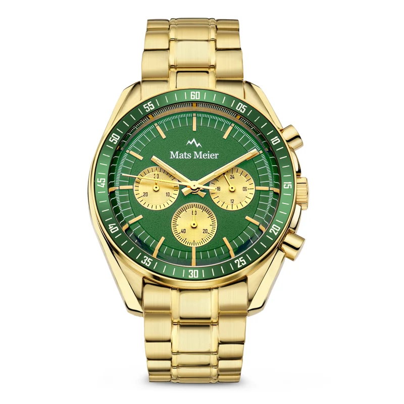 Mats Meier Arosa Racing Hommes Montre Or MM50017