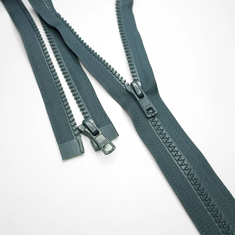 YKK | Fermeture éclair séparable | Plastique | Vert gris | #5 | 27'' - 69 cm