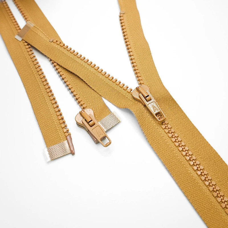 Fermeture éclair séparable | Plastique | Moutarde | #5 | 21'' - 53 cm
