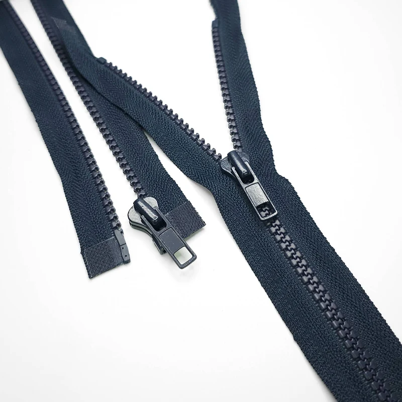 Fermeture éclair séparable | Plastique | Marine | #5 | 25'' - 64 cm