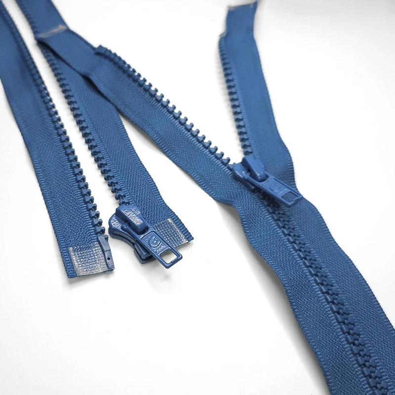 Fermeture éclair séparable | Plastique | Bleu | #5 | 25 3/4'' - 65.5 cm