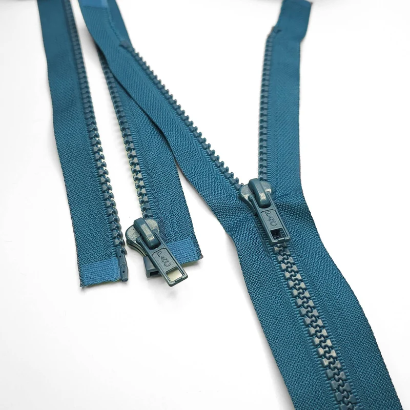 Fermeture éclair séparable | Plastique | Bleu | #5 | 27 1/2'' - 70 cm